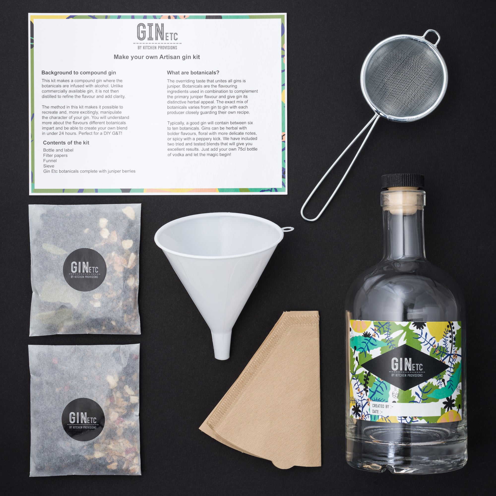 Gin Etc. Gin Maker's Kit - The Artisan Create your own Blended Gin