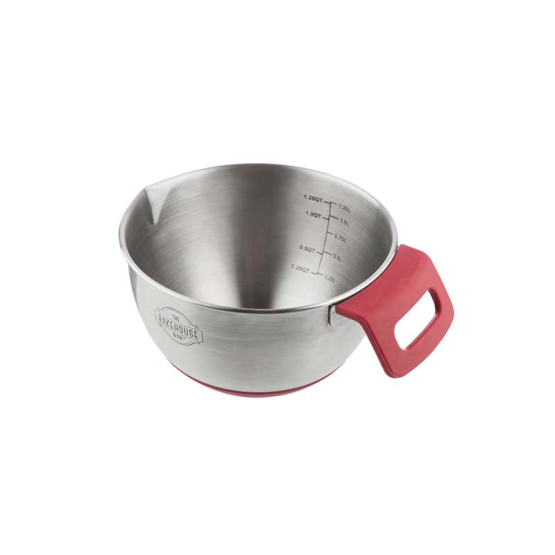 Bakehouse Stainless Steel 1.25ltr Mixing Bowl - The Cooks Cupboard Ltd