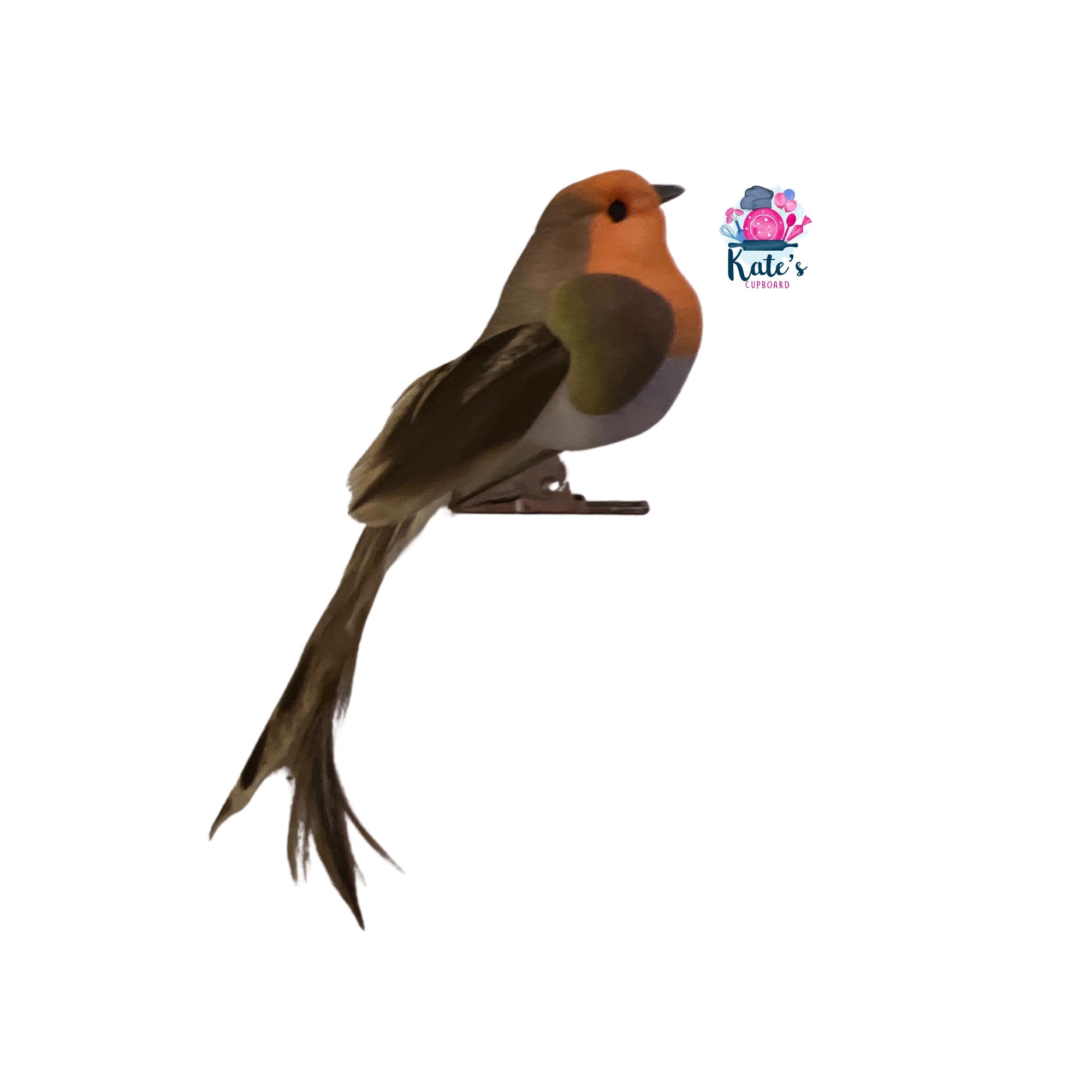Robin Decorative Bird with Clip