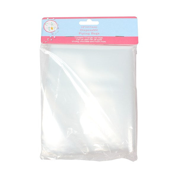 Cake Star 18" Disposable Piping Bags - Pack of 12 - The Cooks Cupboard Ltd