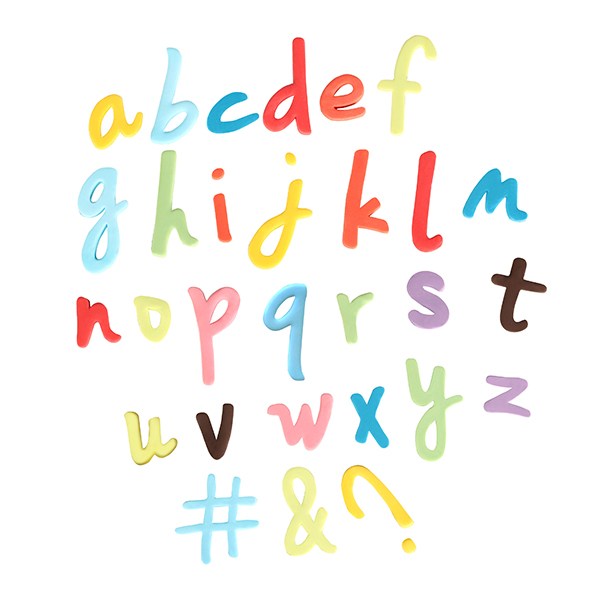 Cake Star Push Easy Script Letter Cutters - lowercase - Alphabet and symbols Set 26 Piece - The Cooks Cupboard Ltd