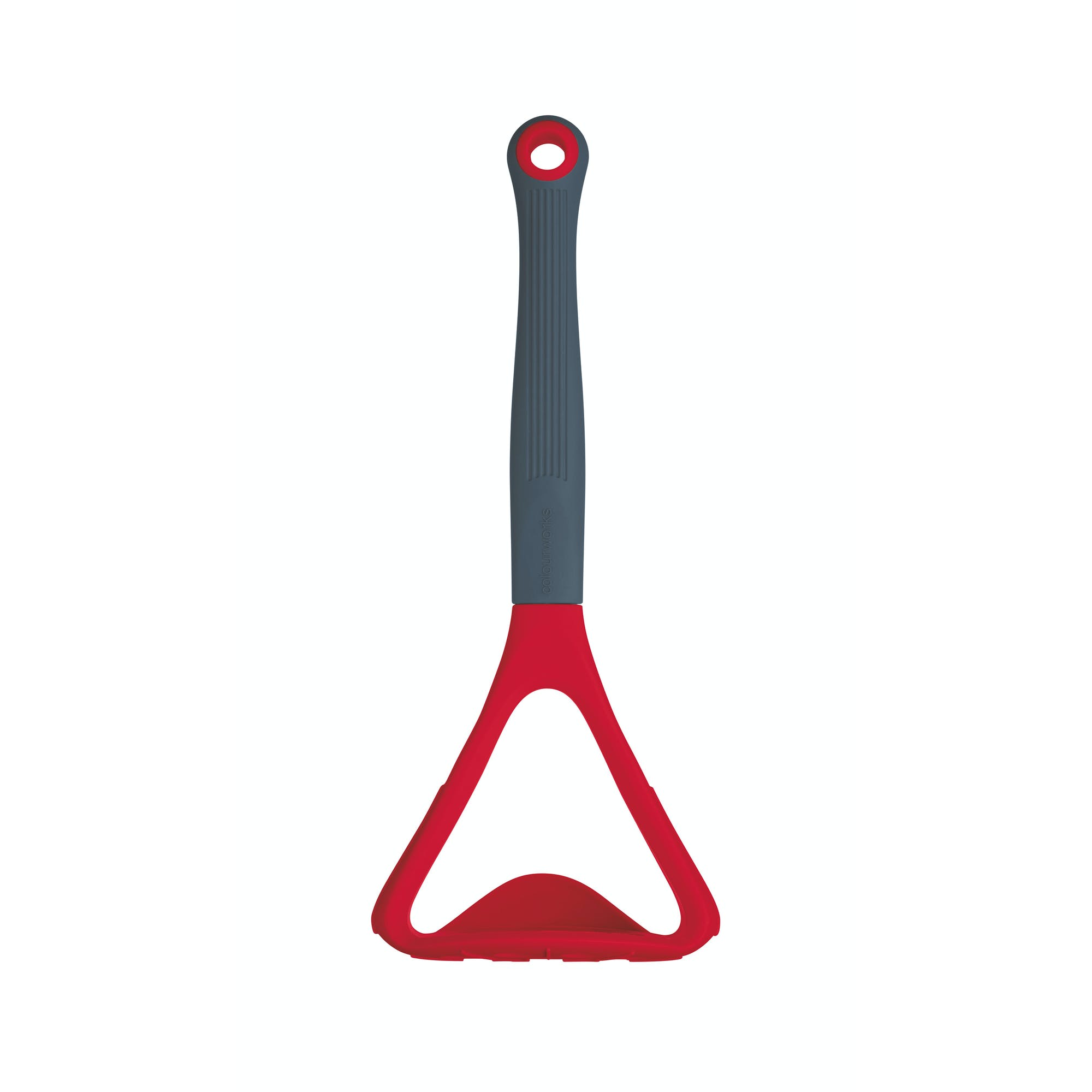 Colourworks Brights Red Silicone-Headed Masher - The Cooks Cupboard Ltd