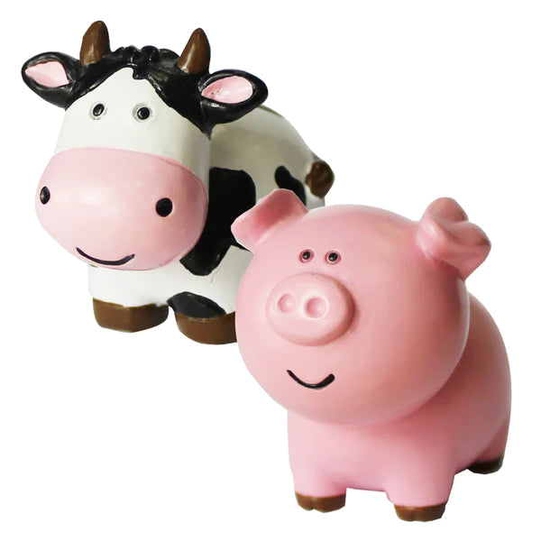 Cow or Pig Cute Farm Animal Resin Cake Topper - Sold Singly
