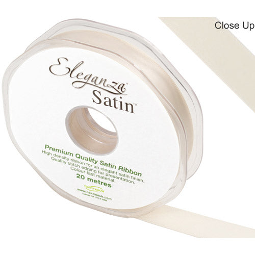 Cream Satin Ribbon - 15mm - The Cooks Cupboard Ltd