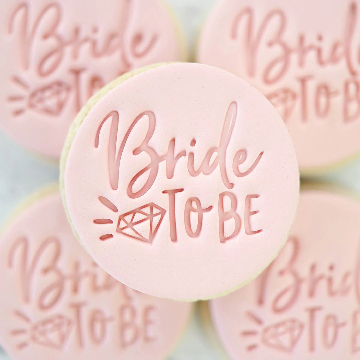 Sweet Stamp Cookie / Cupcake Embosser Press - Bride to Be with Diamond