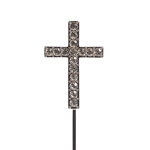 Diamante Cross Pic Instant Cake Topper - Ideal for Christenings - The Cooks Cupboard Ltd