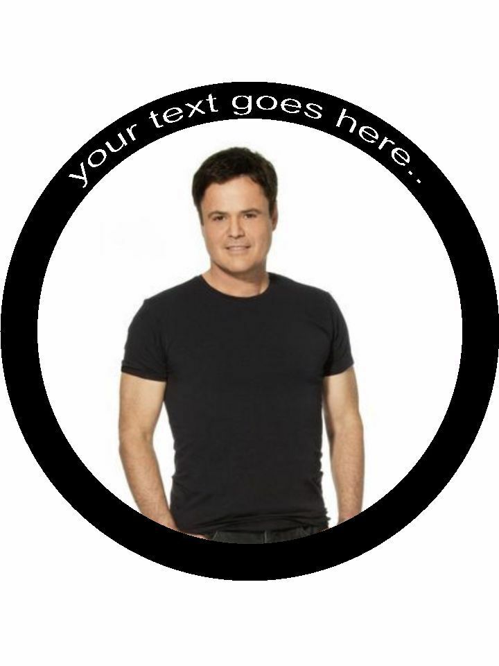 Donny Osmond Personalised Edible Cake Topper Round Icing Sheet - The Cooks Cupboard Ltd