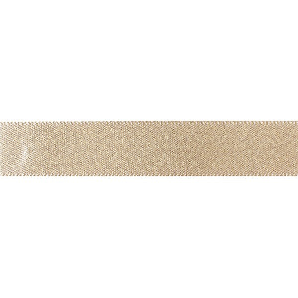 Double Faced Satin Ribbon - Gold Glitter 15mm - The Cooks Cupboard Ltd