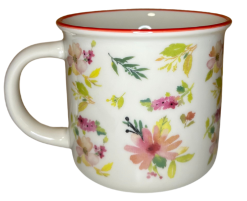Wildflower Design Ceramic Mug with Pretty Flower Design - Sold Singly - Choose Design
