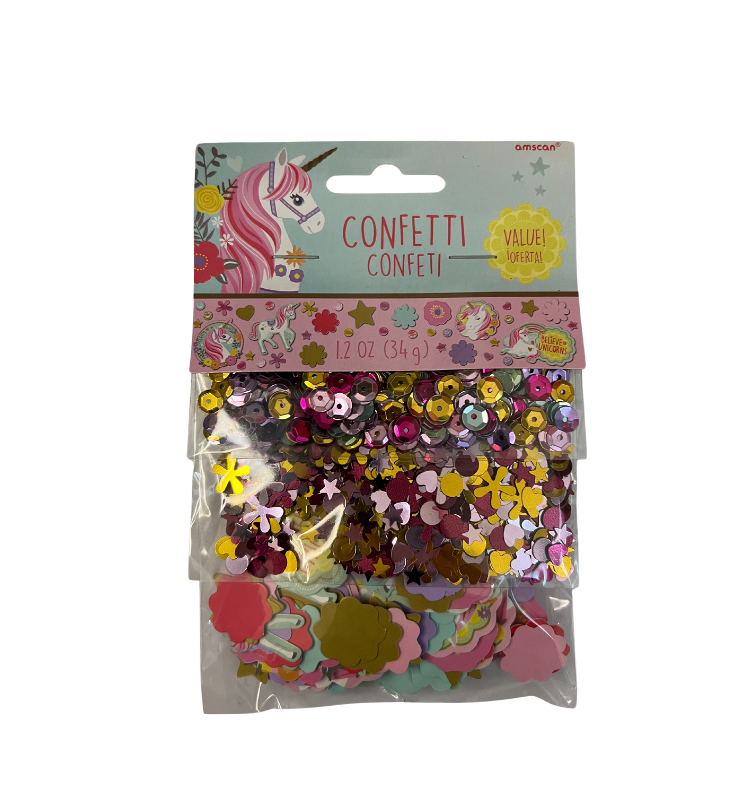 Unicorn and Sequins Table Confetti - Triple Pack