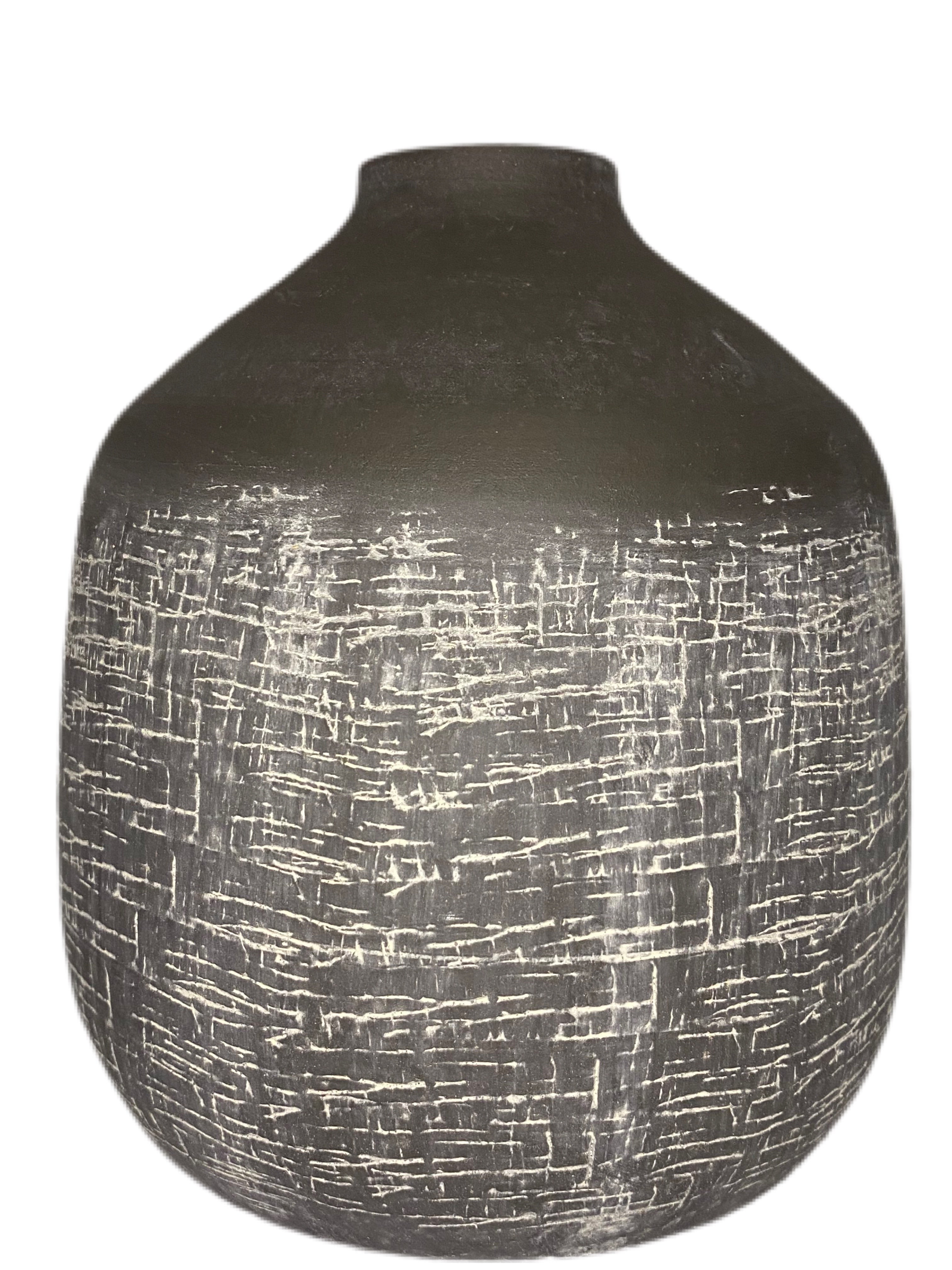 Matte Tone Handmade in Portugal Terracotta Grey Tone Vase - Kate's Cupboard