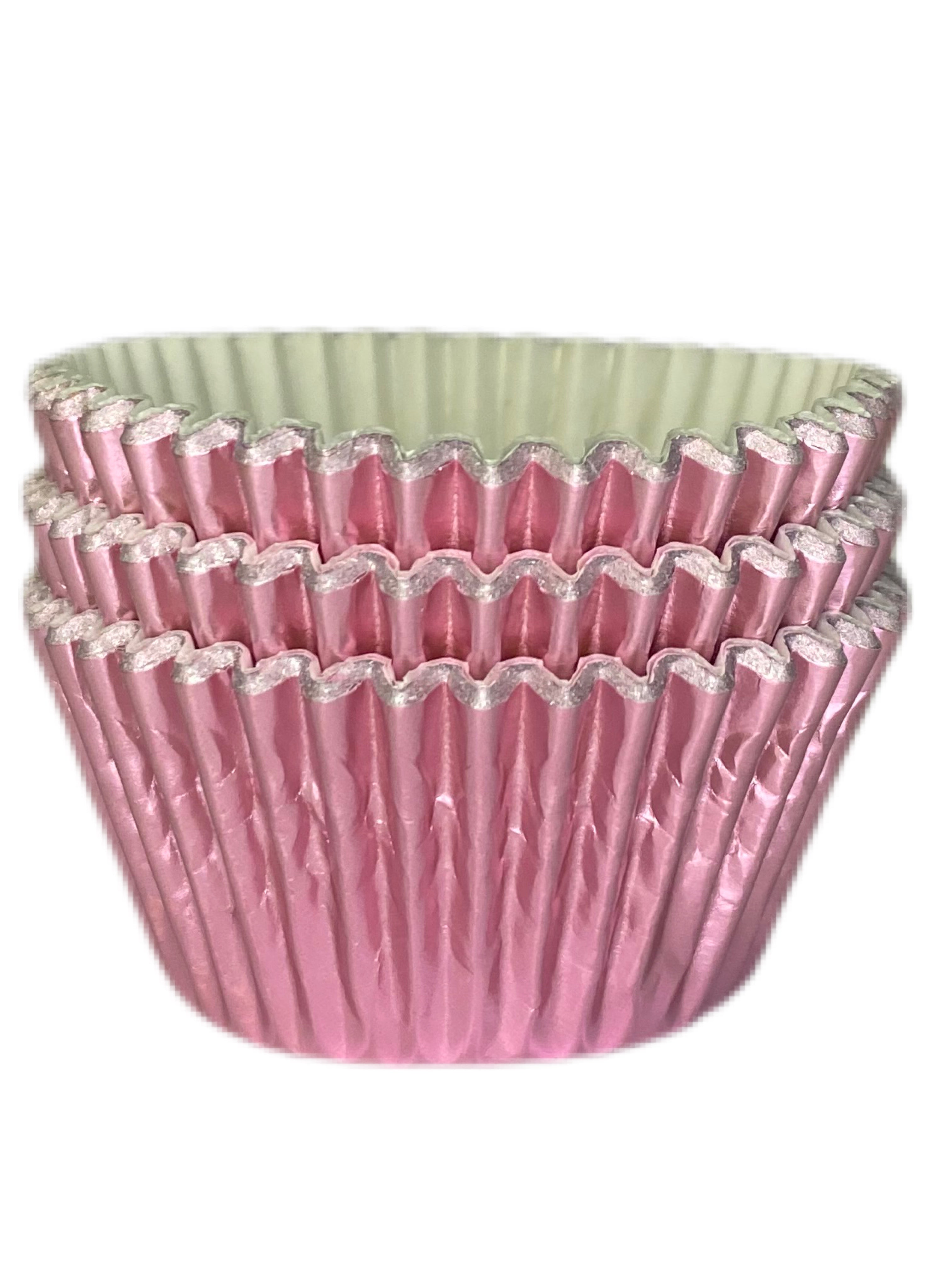 Pale Pink Foil Cupcake / Muffin Baking Cases Pack of Approx 36 Kate's Cupboard newbridge