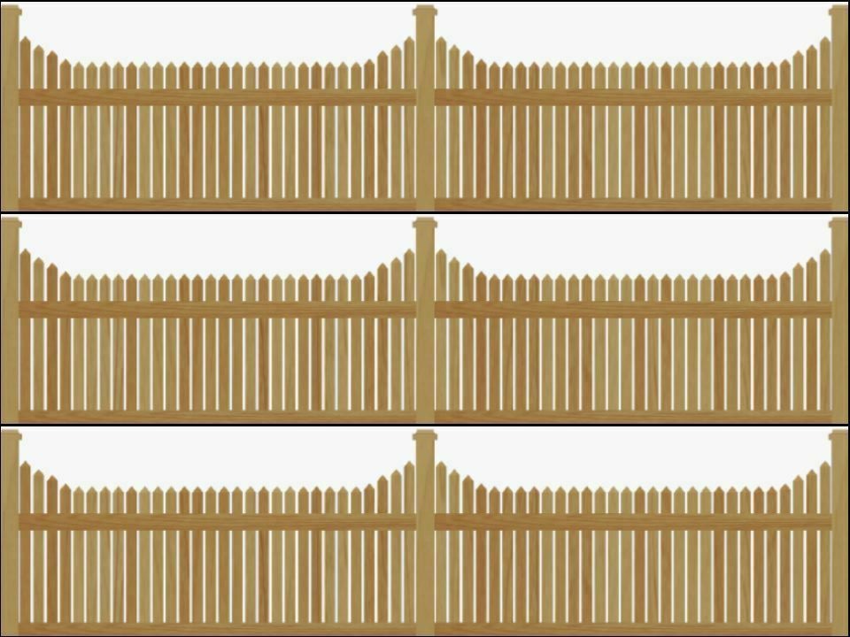 Fence wood Wooden fencing Ribbon Border Edible Printed Icing Sheet