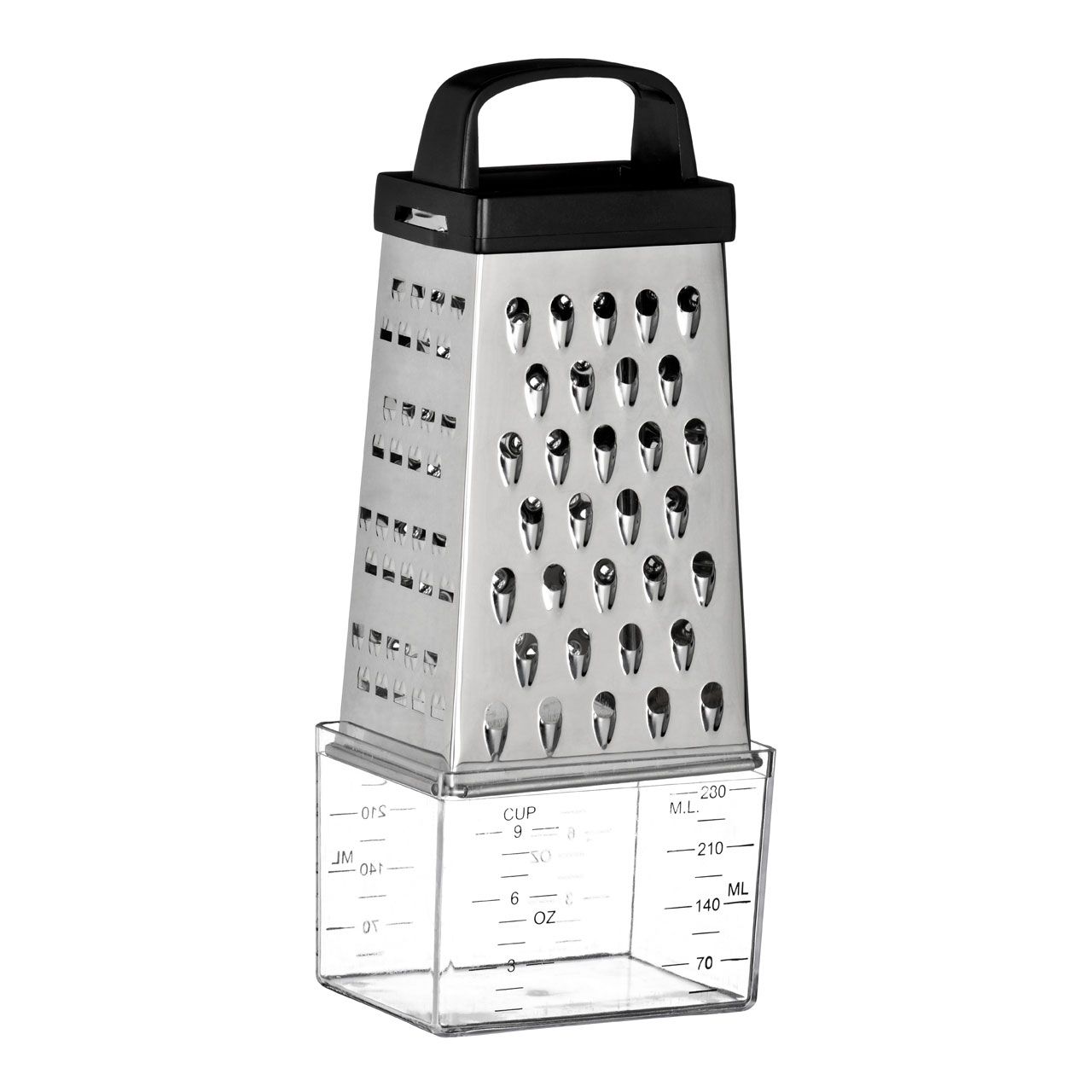Four Sided Grater with Collection Container