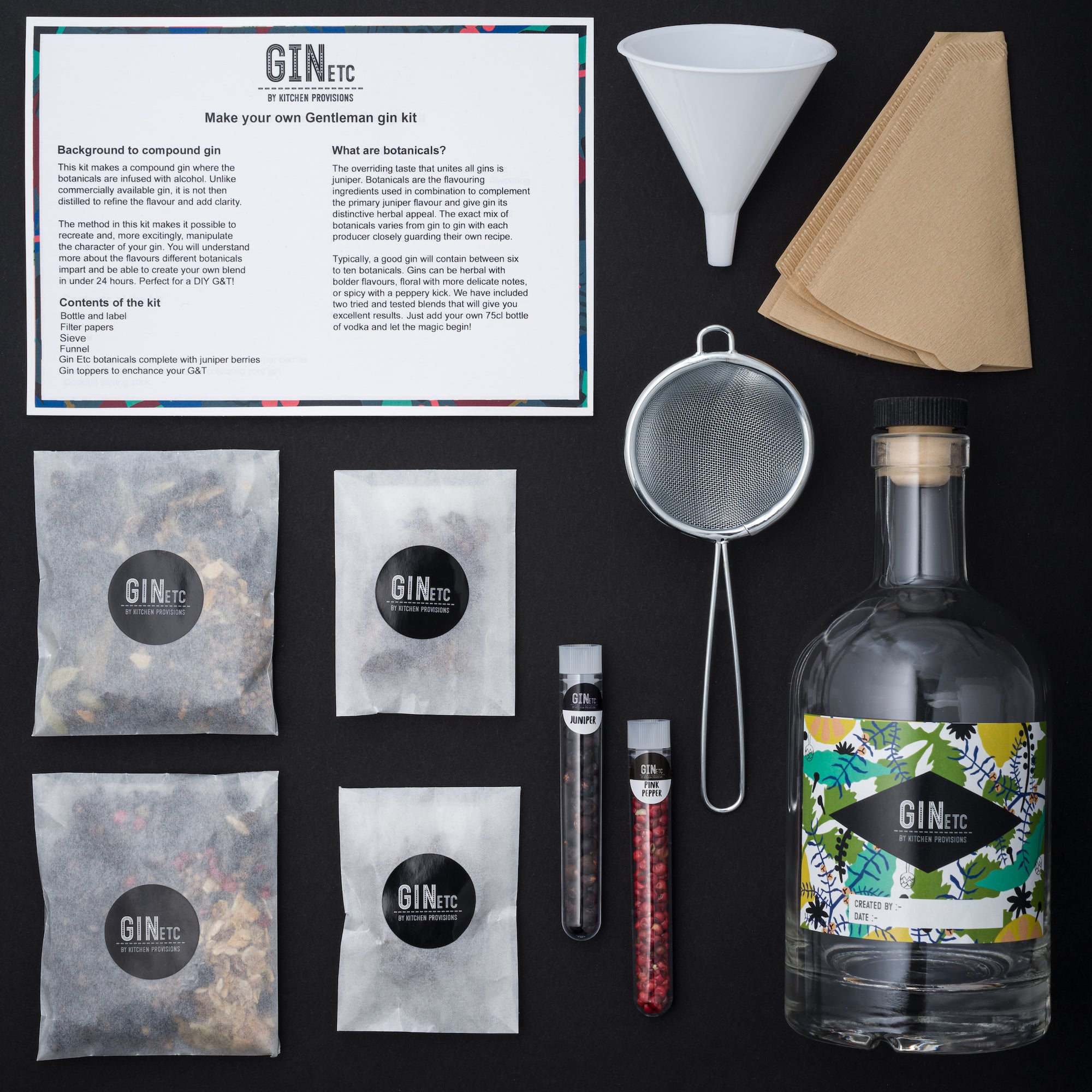 Gin Etc. Gin Maker's Kit - The Gentleman Create your own Blended Gin
