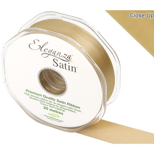 Gold Satin Ribbon - 25mm - The Cooks Cupboard Ltd