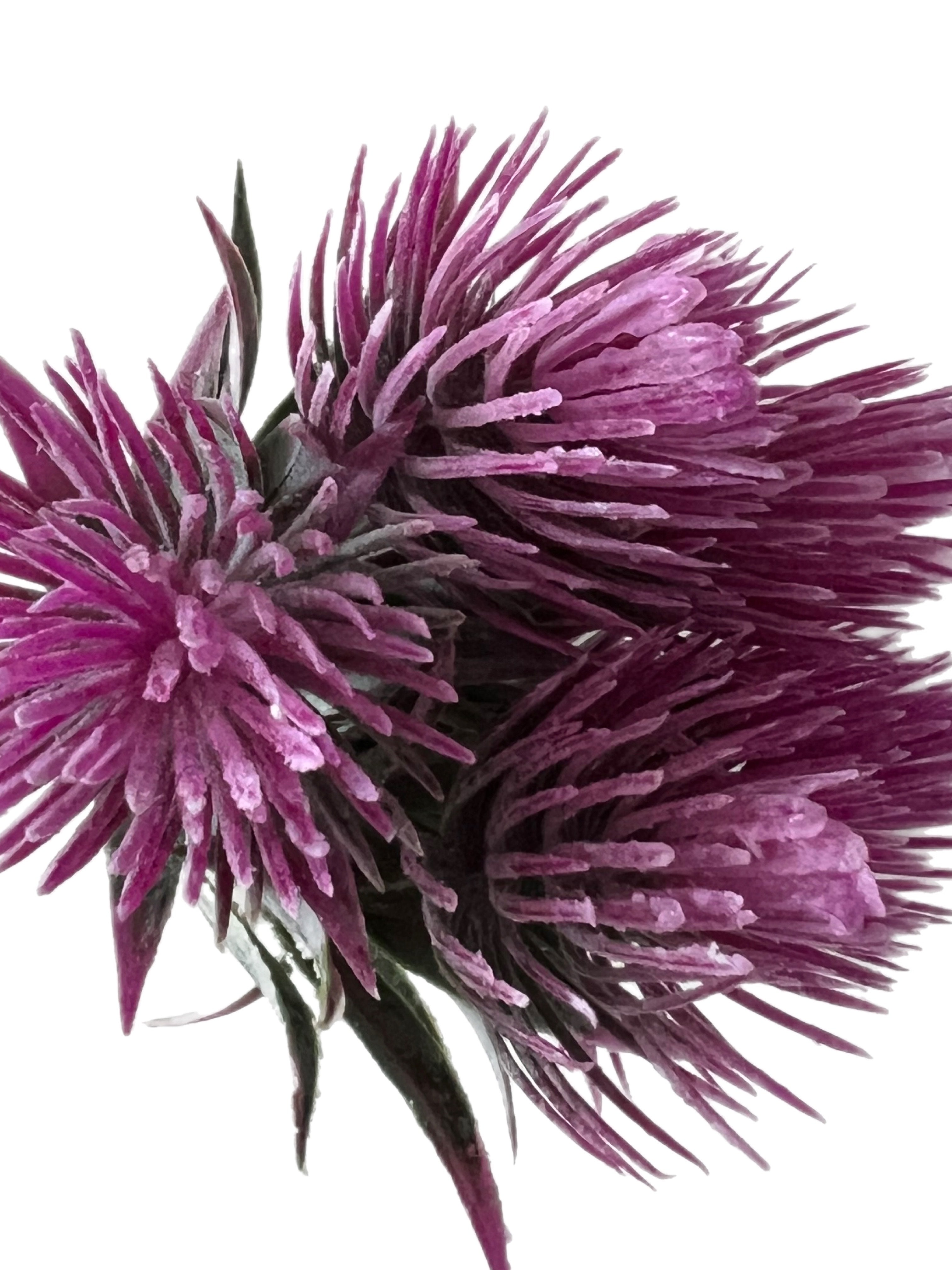 Tropic Artificial Thistle Foliage Stem - Pink - Kate's Cupboard