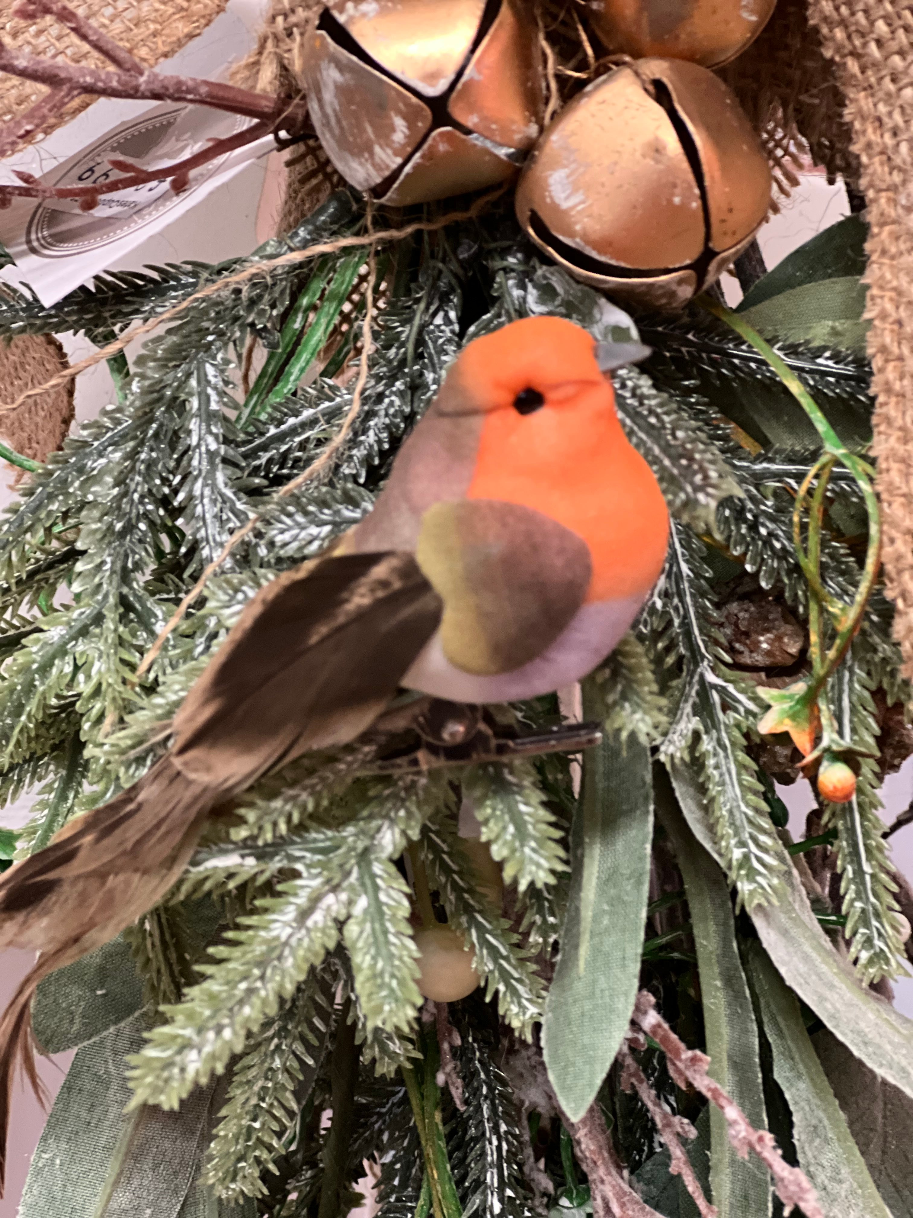 Robin Decorative Bird with Clip