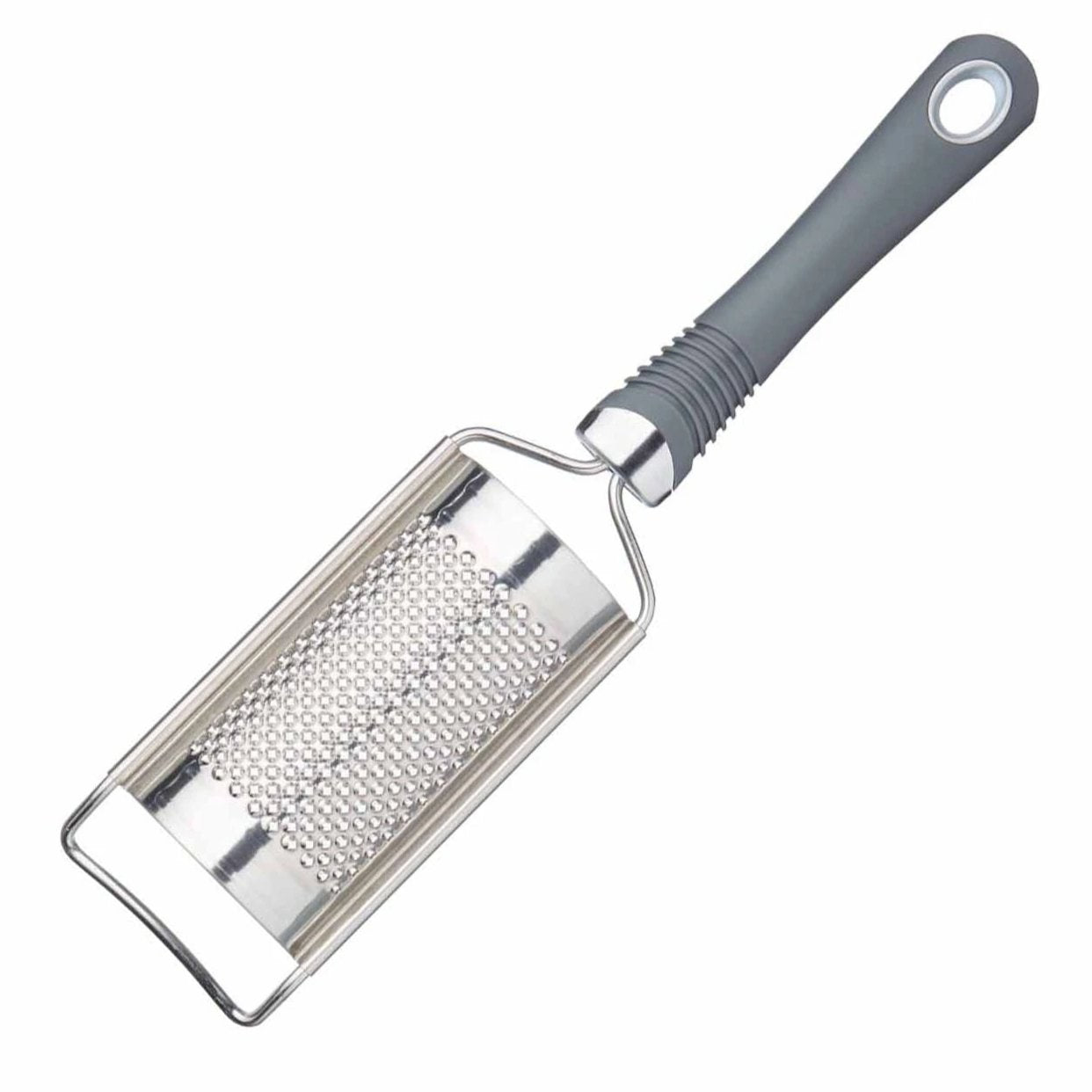 KitchenCraft Professional Cheese / Nutmeg / Zester Grater with Soft-Grip Handle - The Cooks Cupboard Ltd