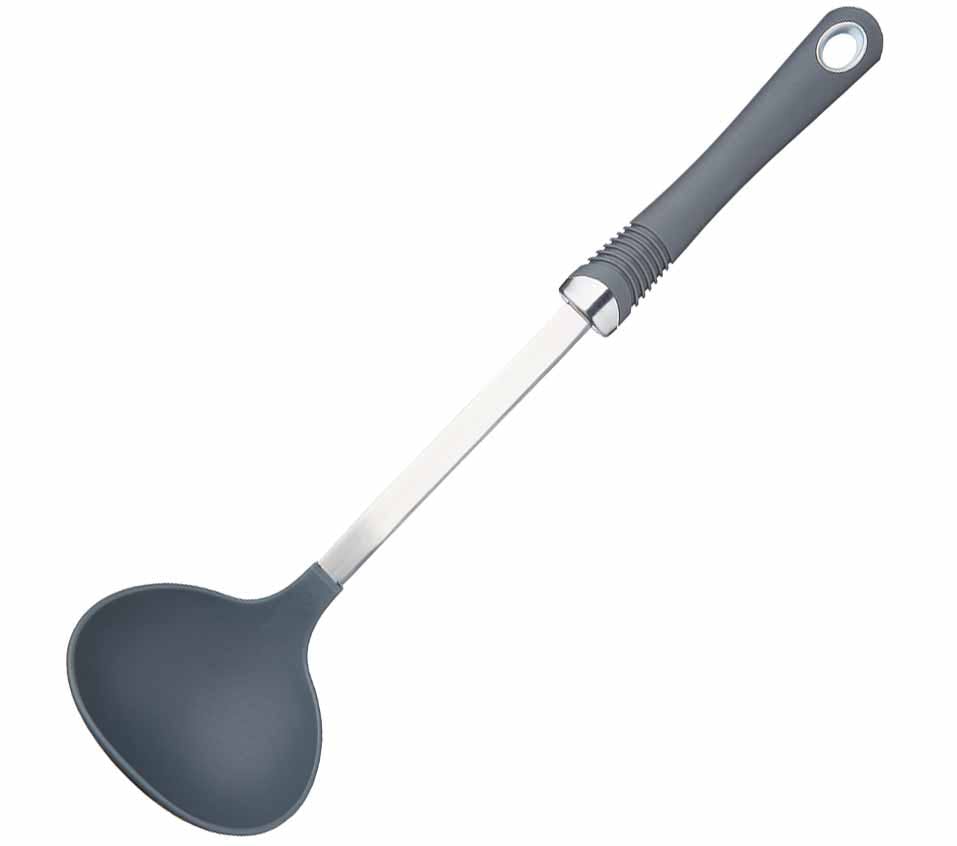 KitchenCraft Professional Nylon Ladle with Soft-Grip Handle - The Cooks Cupboard Ltd