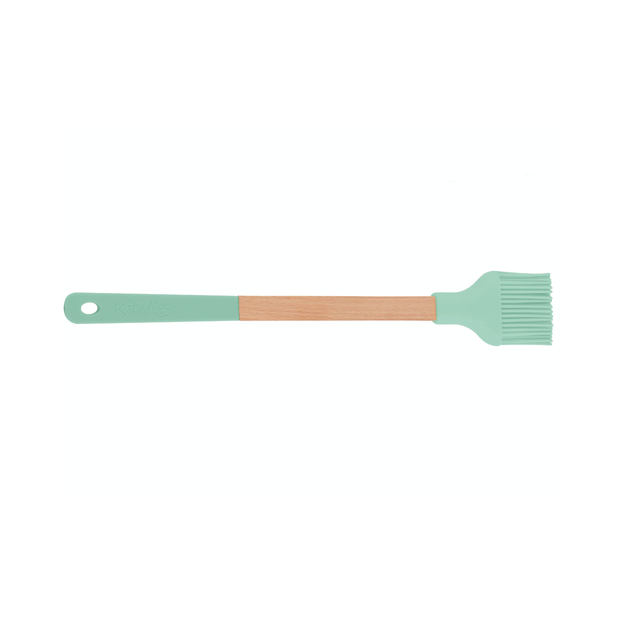 Katie Alice Cottage Flower Green Silicone and Wooden Pastry Brush - The Cooks Cupboard Ltd