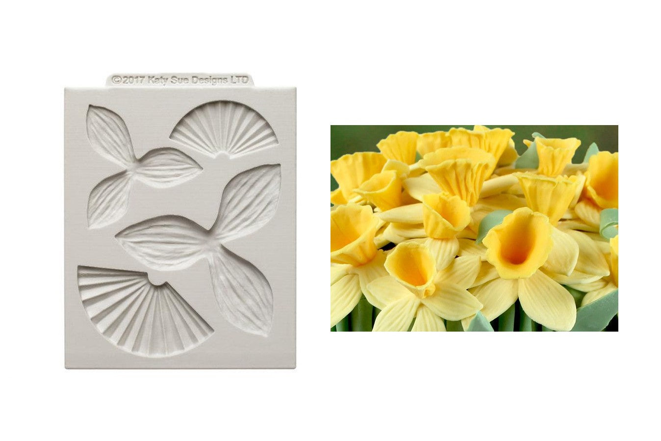 Katy Sue Designs Sugarcraft Mould Daffodils Daffodil Flower - The Cooks Cupboard Ltd