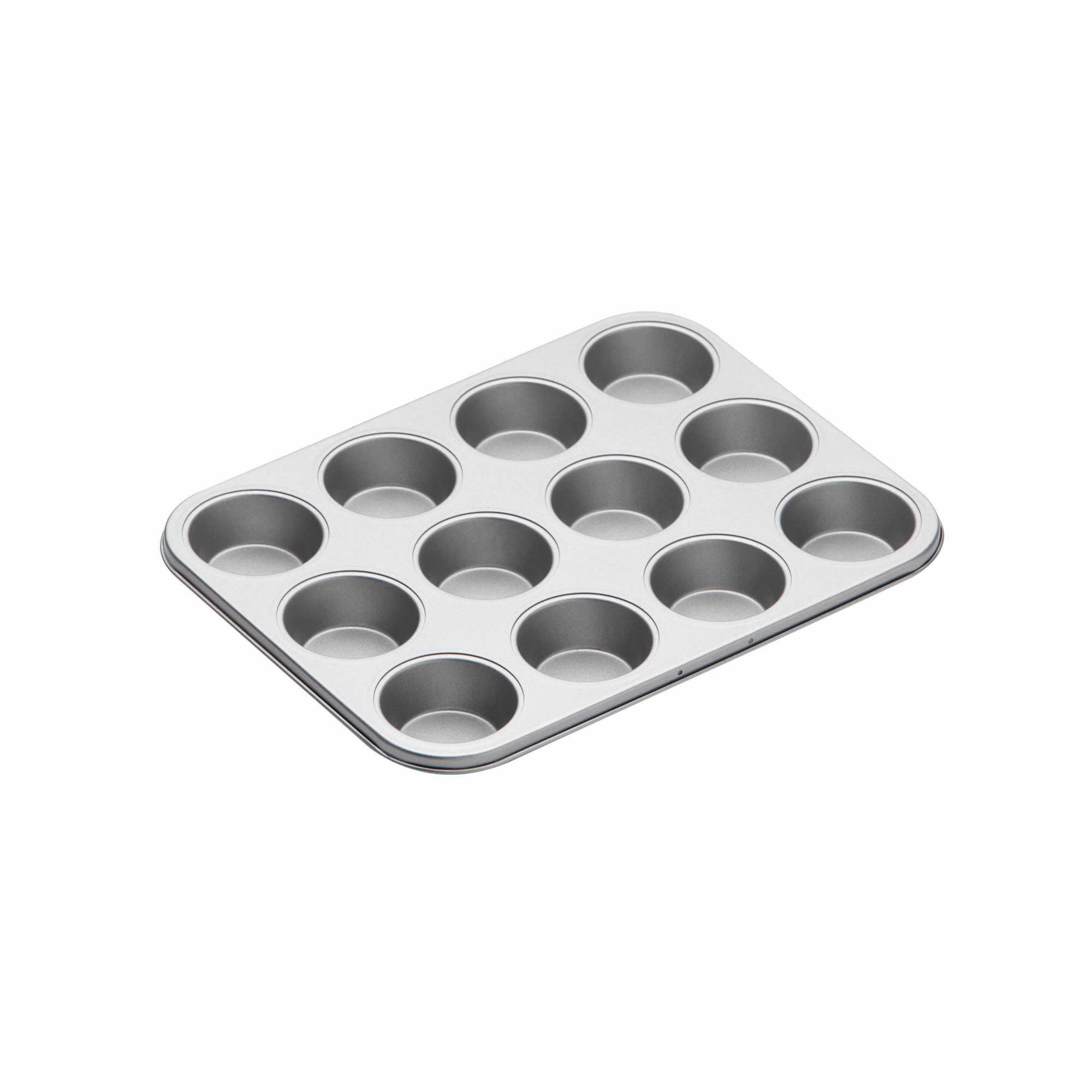 KitchenCraft Non-Stick Twelve Hole Bake Pan Cupcale Baking Tin - The Cooks Cupboard Ltd