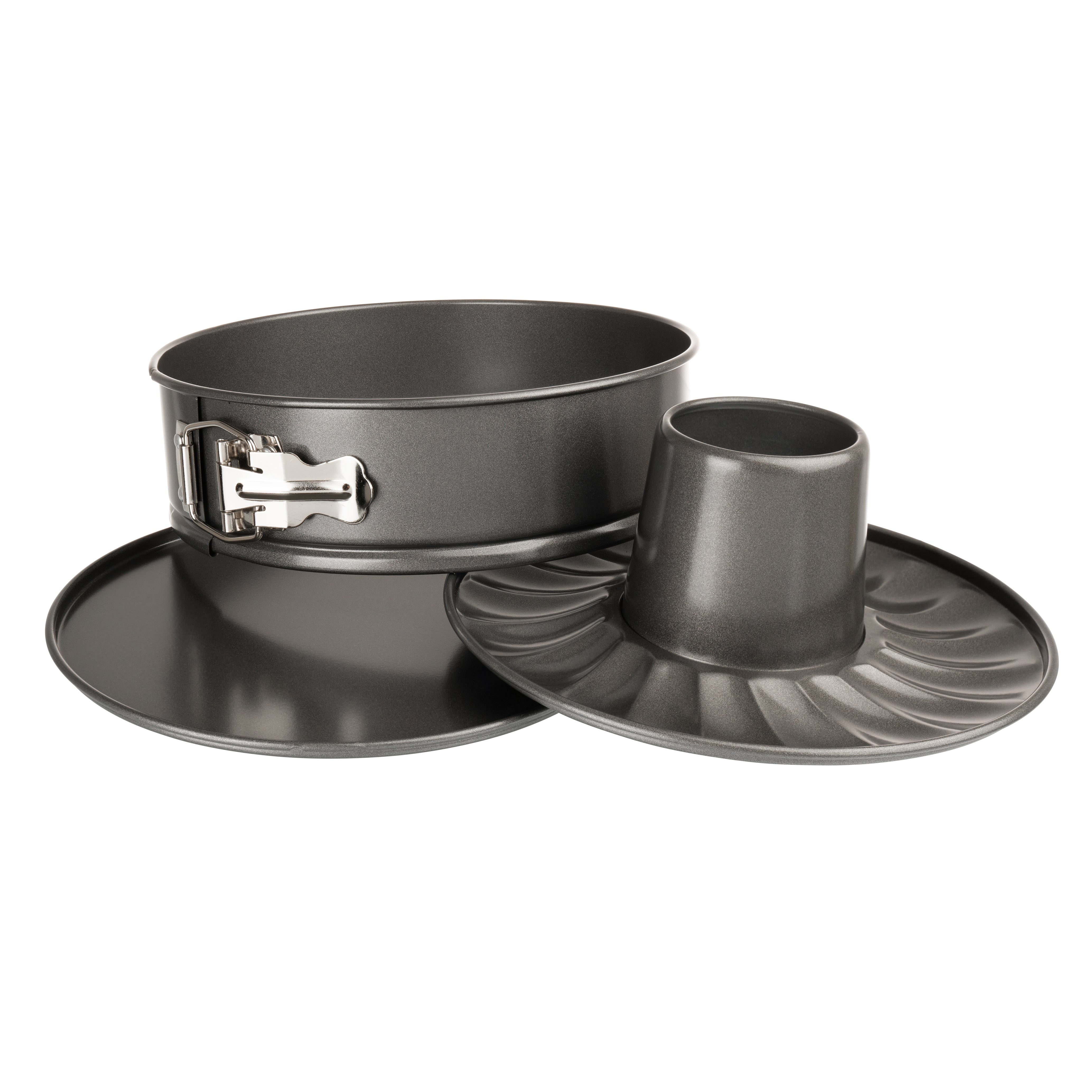 Luxe Kitchen Professional Quality Springform Two in One Cake Baking Pan and Cake Ring Mould 8" - The Cooks Cupboard Ltd