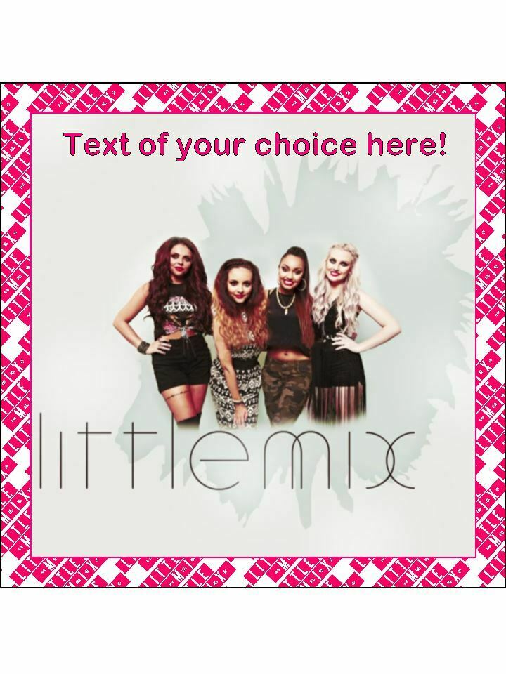 Little Mix Singers band Personalised Edible Cake Topper Square Icing Sheet - The Cooks Cupboard Ltd