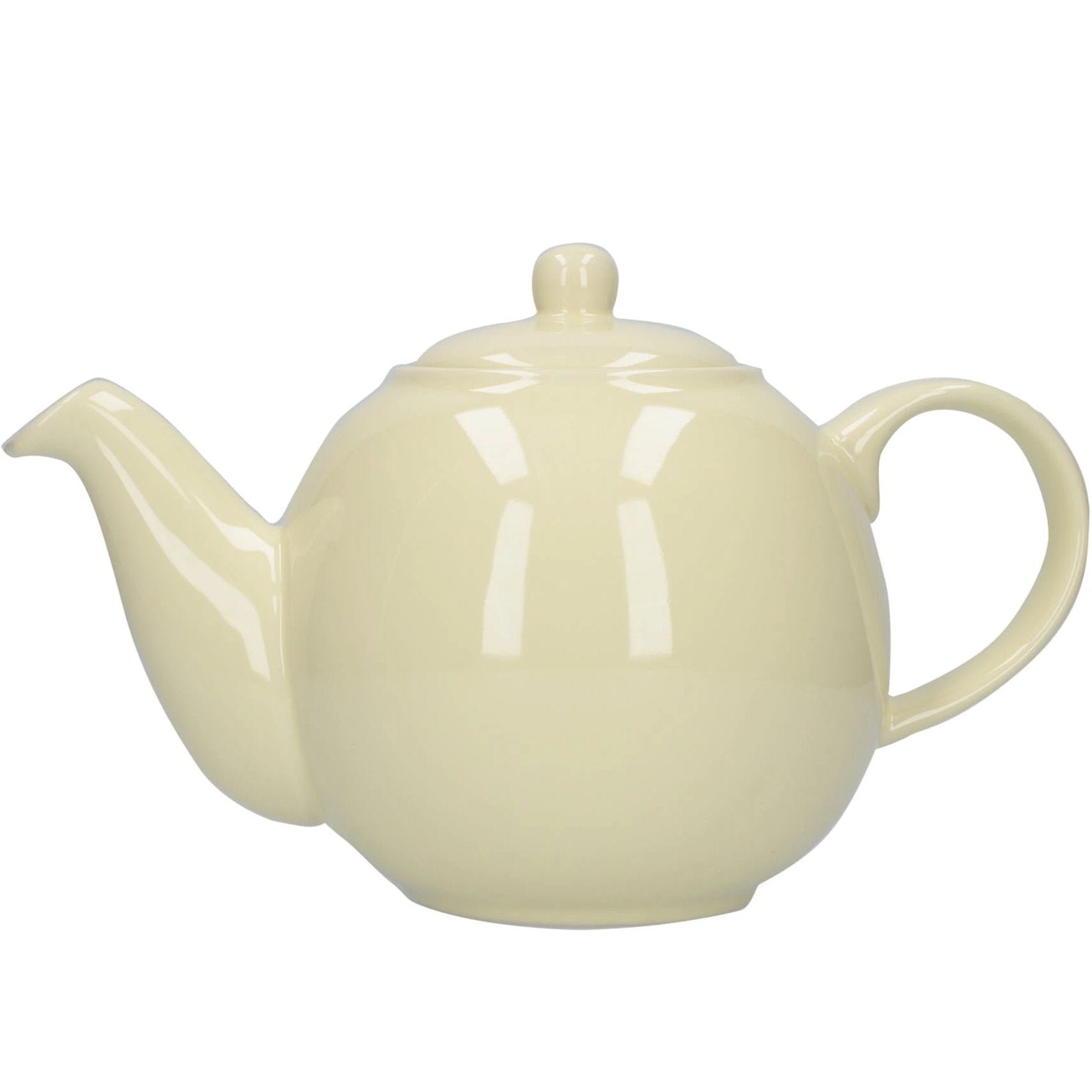 London Pottery Globe® 6 Cup Teapot Ivory - The Cooks Cupboard Ltd