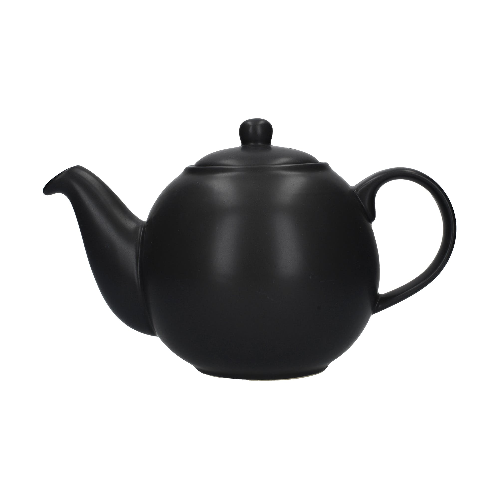 London Pottery Globe® 6 Cup Teapot Matt Black - The Cooks Cupboard Ltd