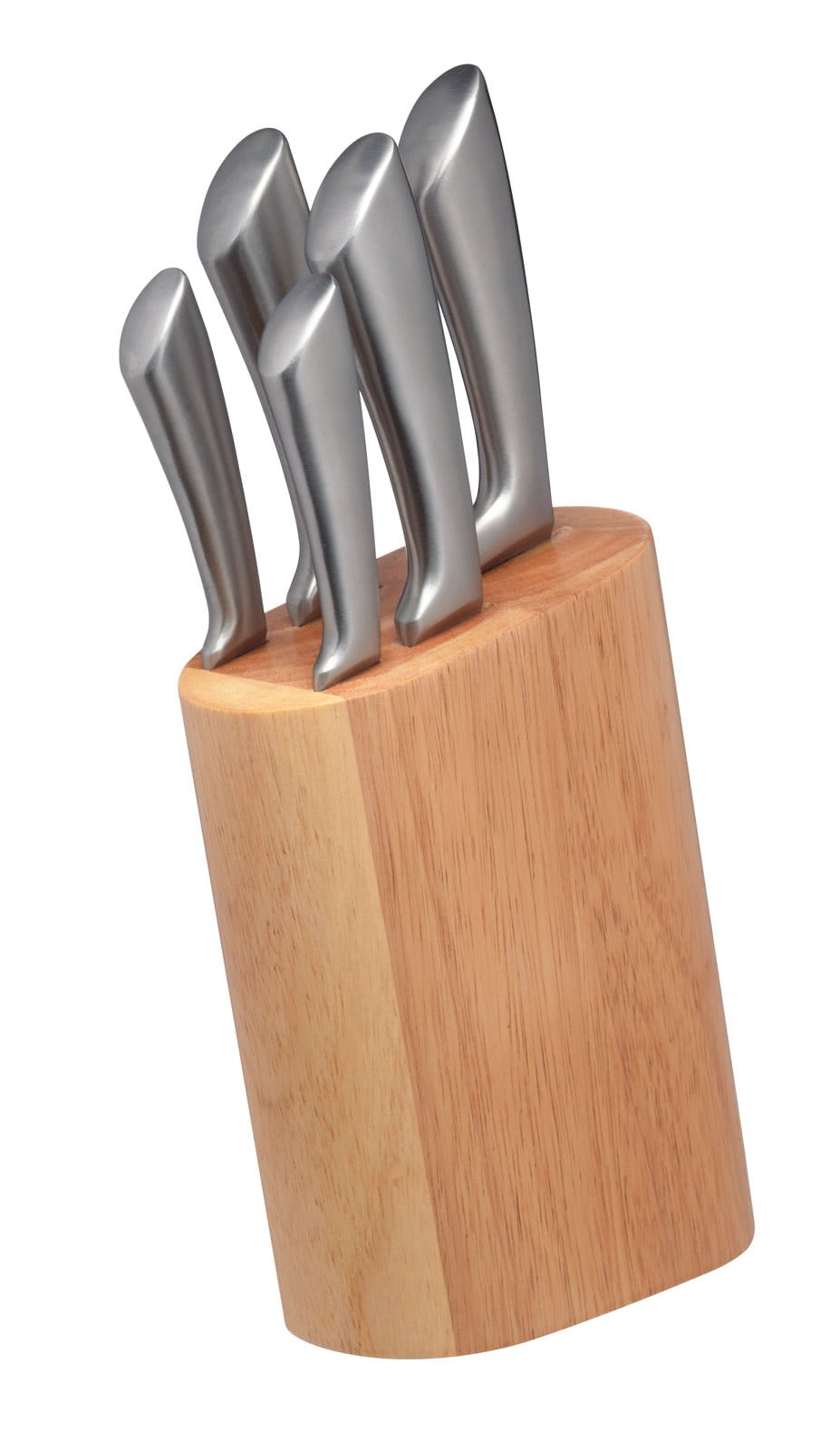 MasterClass Sabre 5 Piece Knife Set with Wooden Block - The Cooks Cupboard Ltd