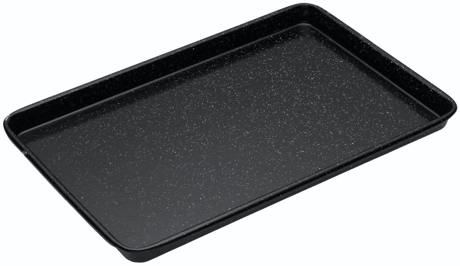 MasterClass Vitreous Enamel Baking Tray 39cm x 27cm - The Cooks Cupboard Ltd