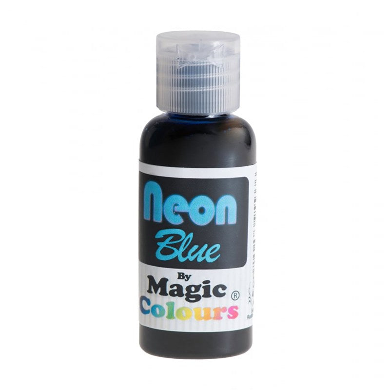 Magic Colours Food Colouring - Neon Blue - 32g - The Cooks Cupboard Ltd