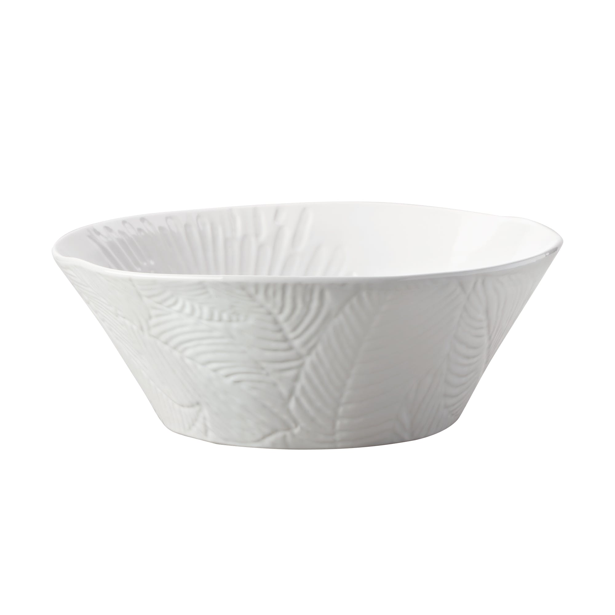 Maxwell & Williams Panama 25cm Round White Serving Bowl - The Cooks Cupboard Ltd