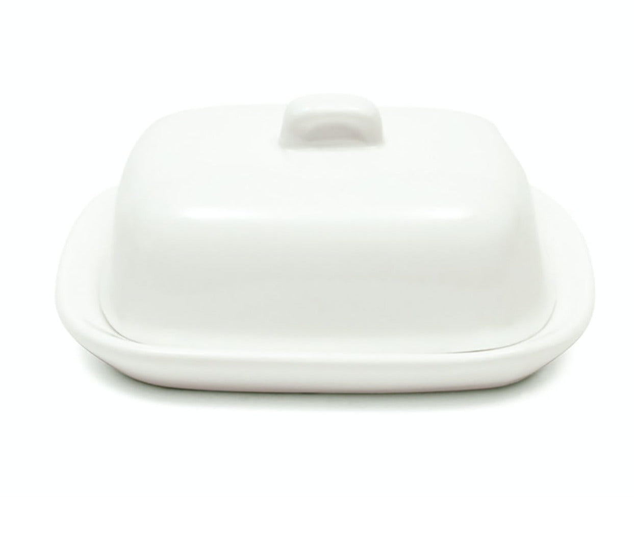 Maxwell & Williams White Basics Butter Dish - Portion Butter Dish - The Cooks Cupboard Ltd