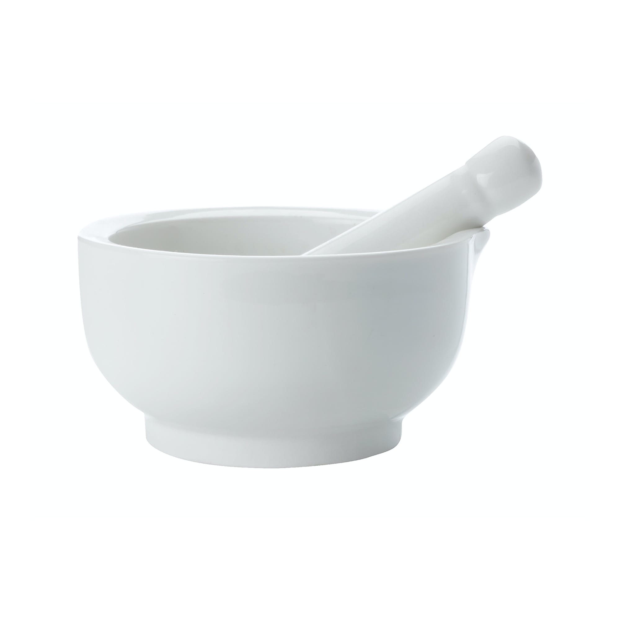 Maxwell & Williams White Basics Mortar And Pestle - The Cooks Cupboard Ltd