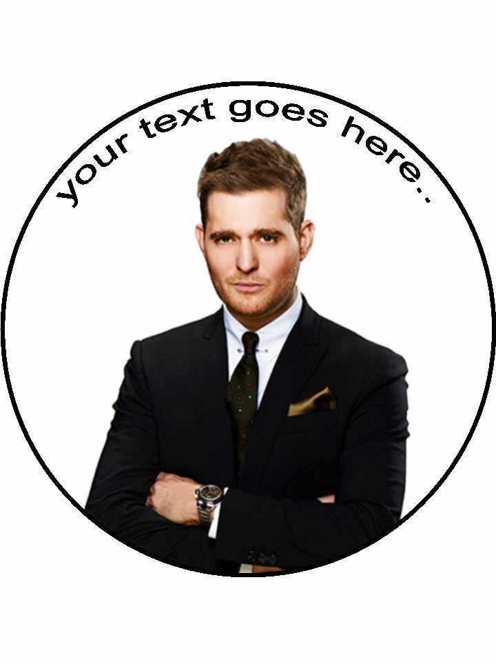 Michael Buble music song Personalised Edible Cake Topper Round Icing Sheet - The Cooks Cupboard Ltd