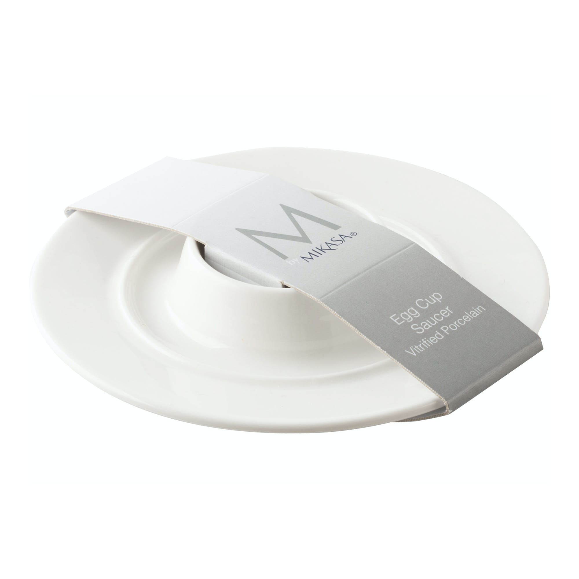 Mikasa M By Mikasa White Saucer Style Egg Cup - Kate's Cupboard