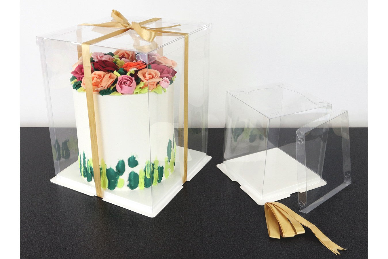 PME Crystal Cake Box 10" x 10" x 13" (25cm) - The Cooks Cupboard Ltd
