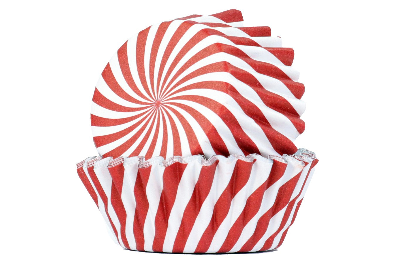 PME Foil Lined Candy Cane Christmas Red Stripe Cupcake Baking Cases 