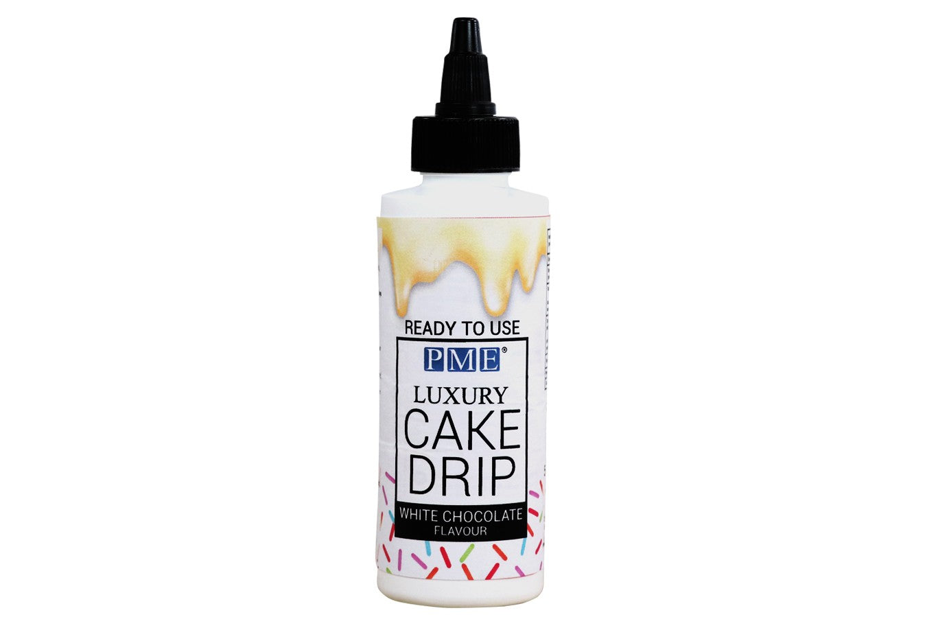 PME Luxury White Chocolate Cake Drip - Ready to use Drizzle - The Cooks Cupboard Ltd