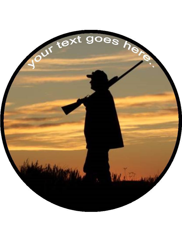 Pheasant game shooting hunt Personalised Edible Cake Topper Round Icing Sheet - The Cooks Cupboard Ltd