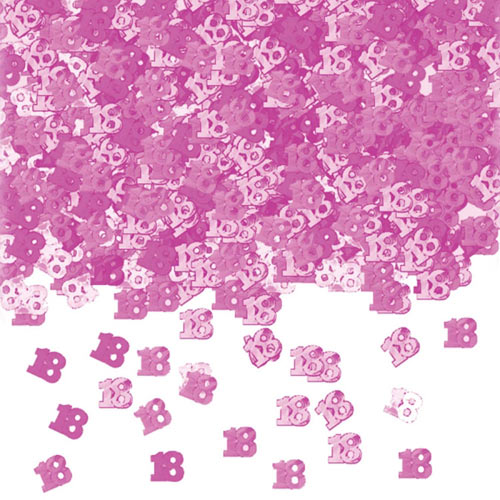 Pink Shimmer 18 18th Birthday Metallic Confetti - The Cooks Cupboard Ltd