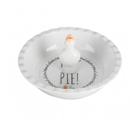 Pretty Little Things Ceramic Pie Dish with Pie Funnel - The Cooks Cupboard Ltd