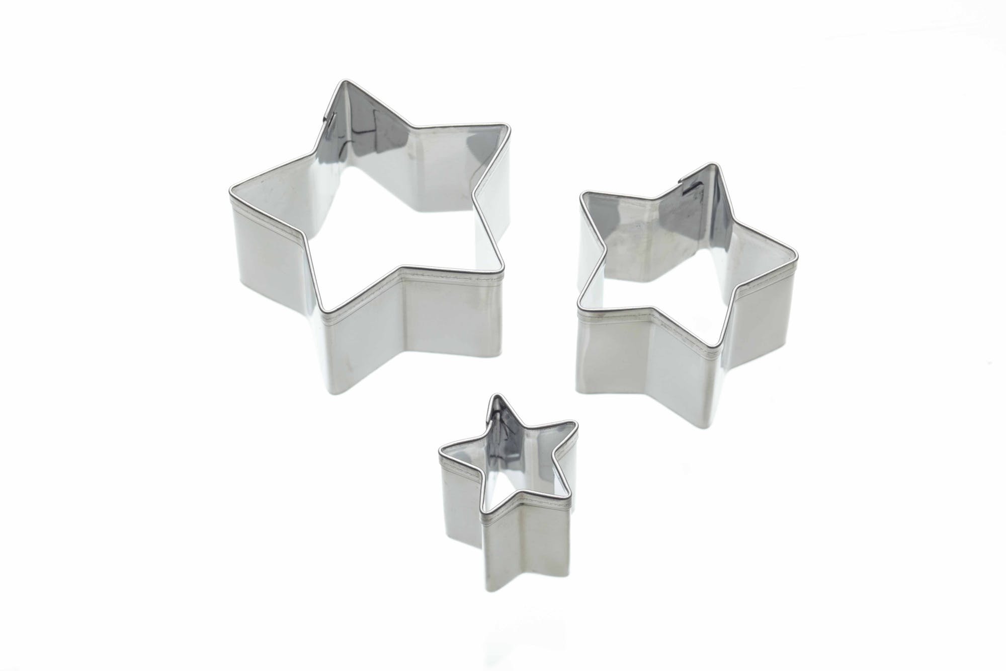 Sweetly Does It Set of 3 Star Fondant Cutters / Mini Cookie Cutters - The Cooks Cupboard Ltd