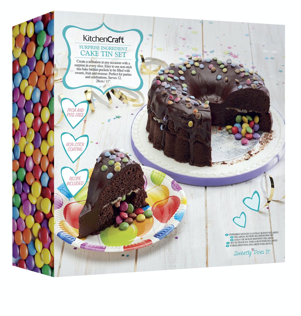 Sweetly Does It “Surprise Ingredient” Fillable Ring Cake Tin / Piñata Cake Baking Pan - The Cooks Cupboard Ltd