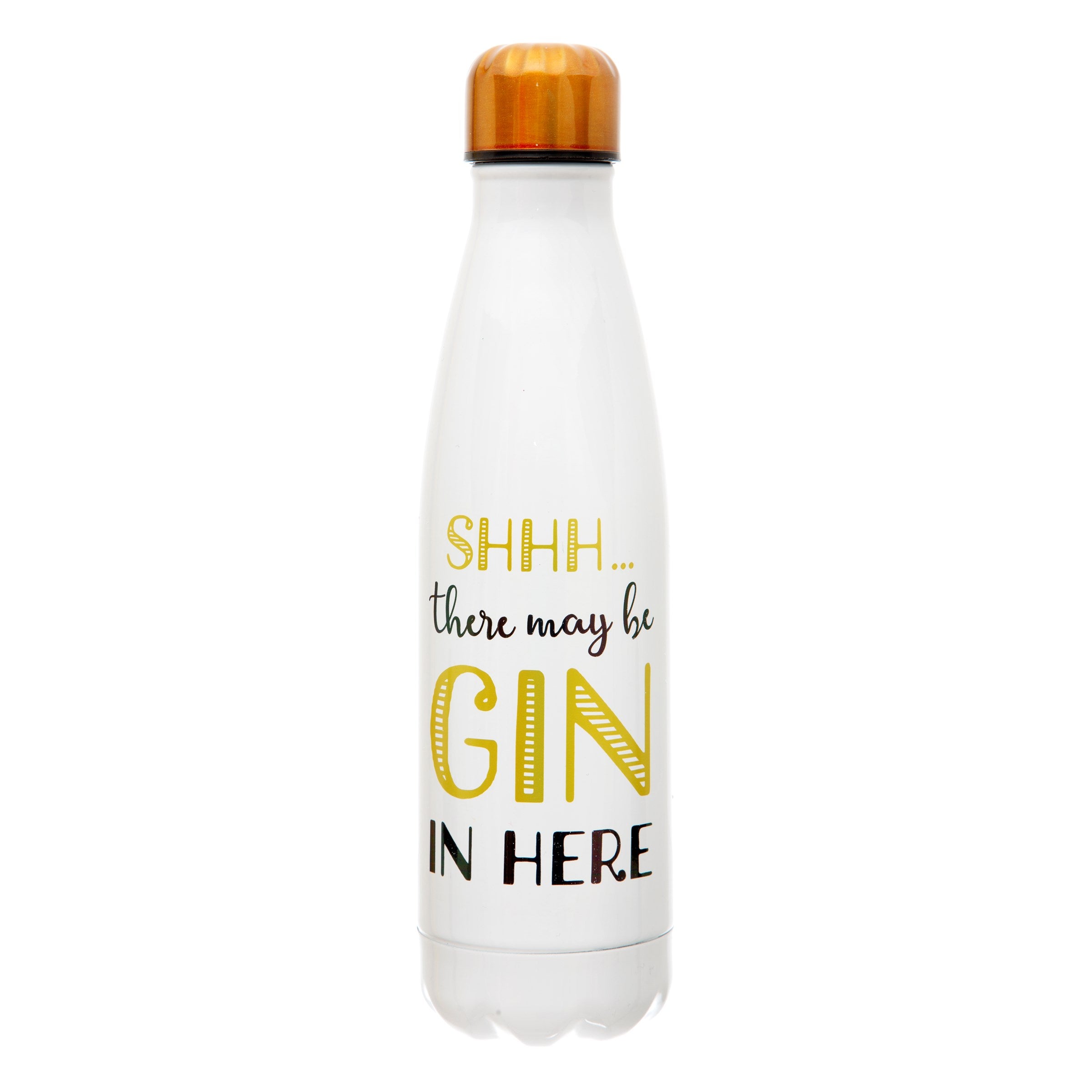 Sass and Belle Shhh.... there may be GIN in Here Stainless Steel Water Bottle - The Cooks Cupboard Ltd