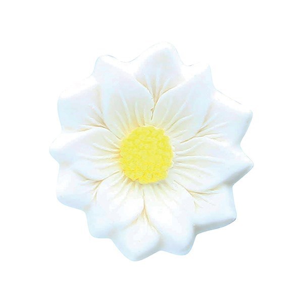 SugarSoft® Daisy Edible Flower Cake or Cupcake Decoration -   White 25mm - Pack of 6