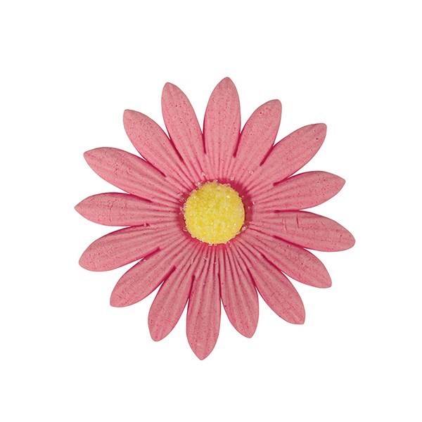 SugarSoft® Daisy Edible Flower Cake or Cupcake Decoration - Pink - Kate's Cupboard